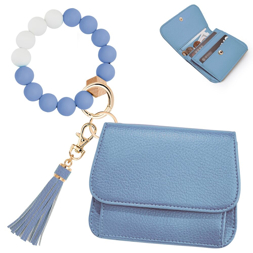 5277 Keychain Wallet RFID Wristlet Wallets ,Small Wallets Key Chain Wallet